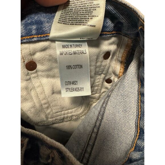 AGOLDE size 26 cut off distressed jean denim shorts - EUC - Picture 4 of 9